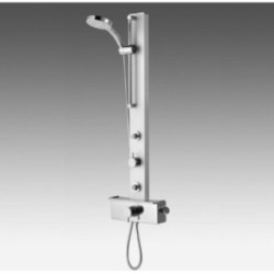 HYDRA pannello doccia con miscelatore monocomando finitura satinato