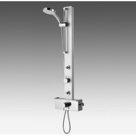 HYDRA pannello doccia con miscelatore monocomando finitura satinato