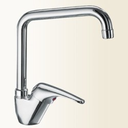 LINEA CUCINA Miscelatore per lavello con canna alta finitura granito