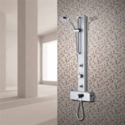 HYDRA pannello doccia con miscelatore termostatico finitura satinato