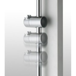 HYDRA pannello doccia con miscelatore termostatico finitura satinato