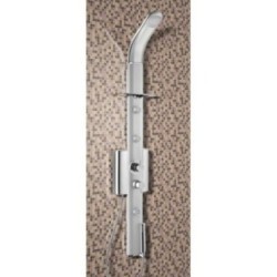 SFERA pannello doccia con miscelatore termostatico finitura satinato