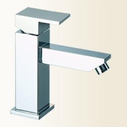 VICKY miscelatore monocomando lavabo con scarico automatico finitura nickel spazzolato