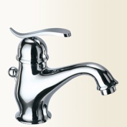 TEORIA Miscelatore monocomando per lavabo con scarico automatico finitura vecchio bronzo