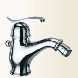 TEORIA Miscelatore monocomando per bidet con scarico automatico finitura cromo-oro
