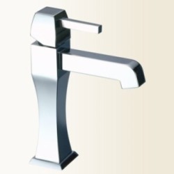 CHARLOTTE miscelatore monocomando lavabo senza scarico finitura nickel spazzolato