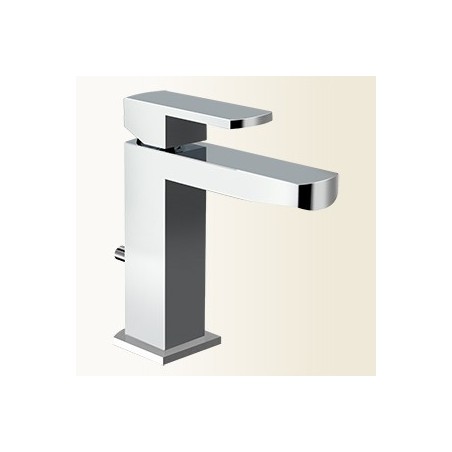 SOPHIE miscelatore monocomando lavabo con scarico automatico finitura nickel spazzolato
