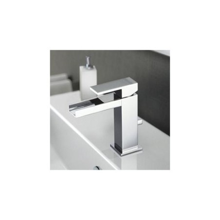 OPEN SPACE miscelatore monocomando lavabo con scarico automatico finitura nickel spazzolato