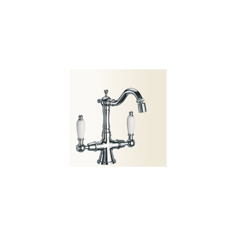 LOTUS Monoforo per bidet con canna antica finitura vecchio bronzo