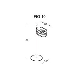 FIORE piantana portasalvietta