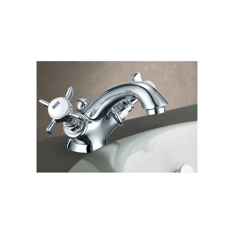 LIVINGSTONE monoforo lavabo finitura nickel