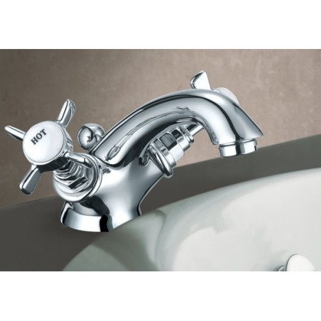 LIVINGSTONE monoforo lavabo finitura vecchio rame