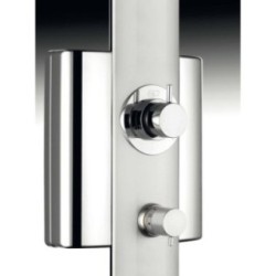 SFERA pannello doccia con miscelatore termostatico finitura satinato