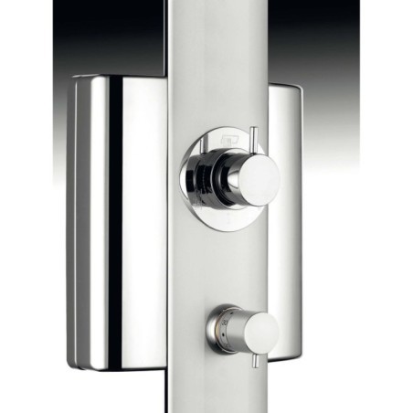 SFERA pannello doccia con miscelatore termostatico finitura satinato