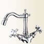 LIVINGSTONE monoforo bidet con canna alta finitura  nickel