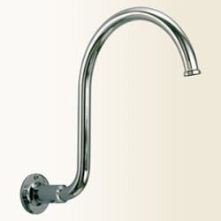 WELLNESS Braccio soffione ad arco in ottone finitura vecchio rame