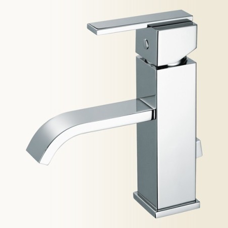 KLIP miscelatore monocomando lavabo con scarico automatico finitura nickel spazzolato