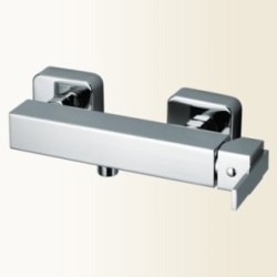 KLIP miscelatore monocomando doccia esterno finitura nickel spazzolato