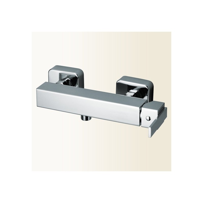 KLIP miscelatore monocomando doccia esterno finitura nickel spazzolato