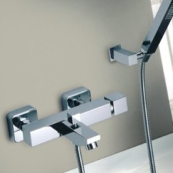 RUBIK miscelatore monocomando vasca finitura nickel spazzolato