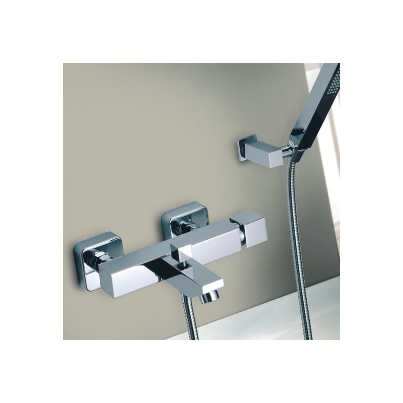 RUBIK miscelatore monocomando vasca finitura nickel spazzolato