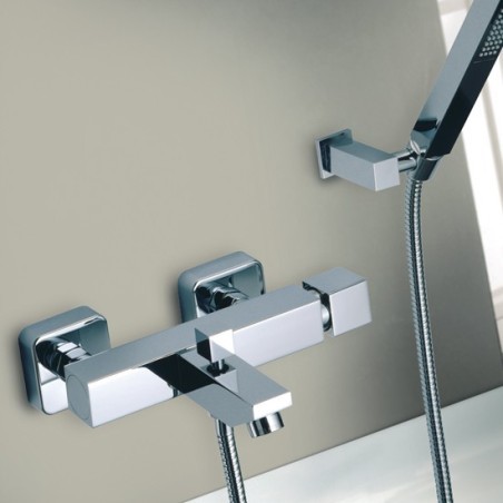 RUBIK miscelatore monocomando vasca finitura nickel spazzolato