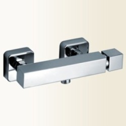 RUBIK miscelatore monocomando doccia esterno finitura nickel spazzolato