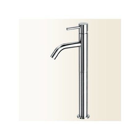 HEOS Miscelatore per lavabo con bocca curva con prolunga finitura  cromo