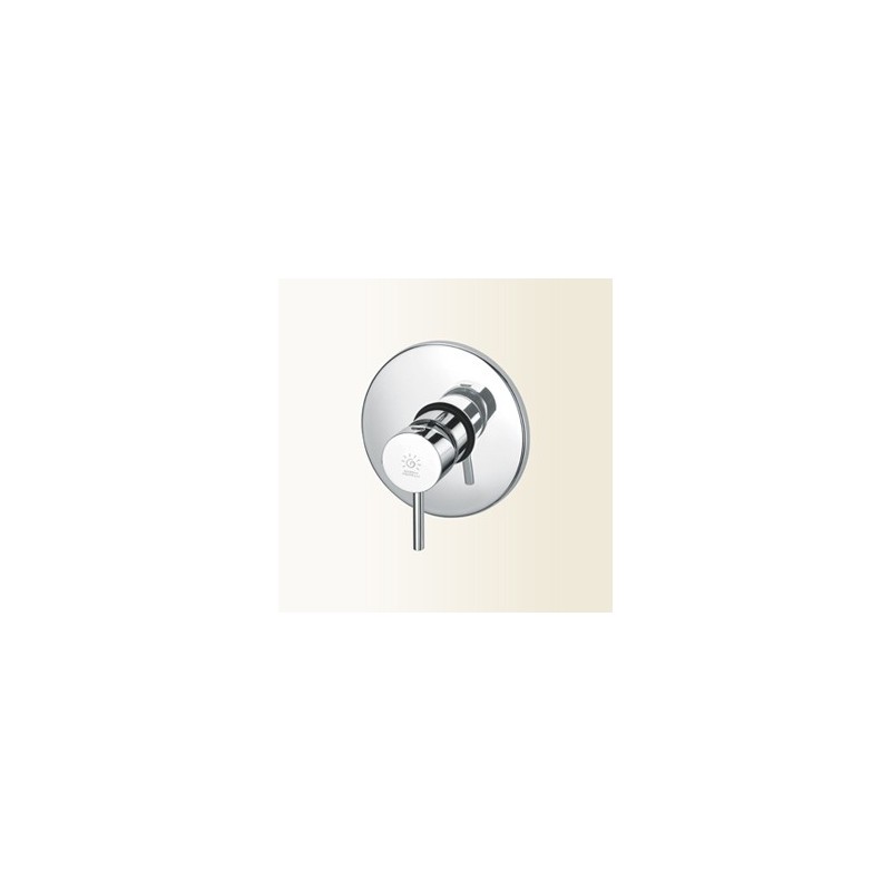 HEOS Miscelatore monocomando per doccia incasso finitura nickel spazzolato