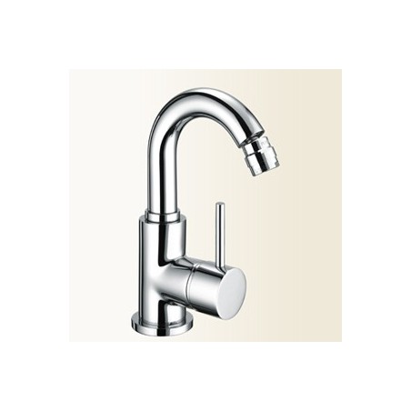 SIMPLY Miscelatore per bidet con bocca alta finitura nickel spazzolato