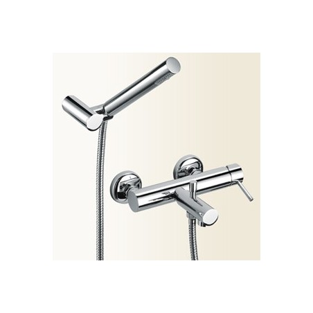 SIMPLY Miscelatore monocomando per vasca finitura nickel spazzolato