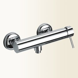 SIMPLY Miscelatore monocomando per doccia esterno finitura nickel spazzolato