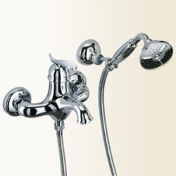 TEORIA Miscelatore monocomando per vasca finitura cromo-oro