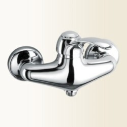 SYRIA miscelatore monocomando doccia esterno finitura cromo-oro