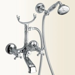 PAPIRO gruppo vasca esterno finitura nickel spazzolato