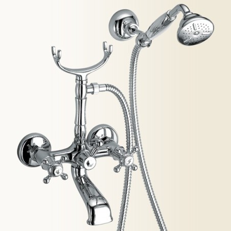 PAPIRO gruppo vasca esterno finitura nickel spazzolato