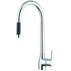 HI-TECH rubinetto monocomando lavello finitura nickel spazzolato