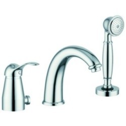 MIRO' rubinetto monocomando bordo vasca 3 fori finitura cromo-oro