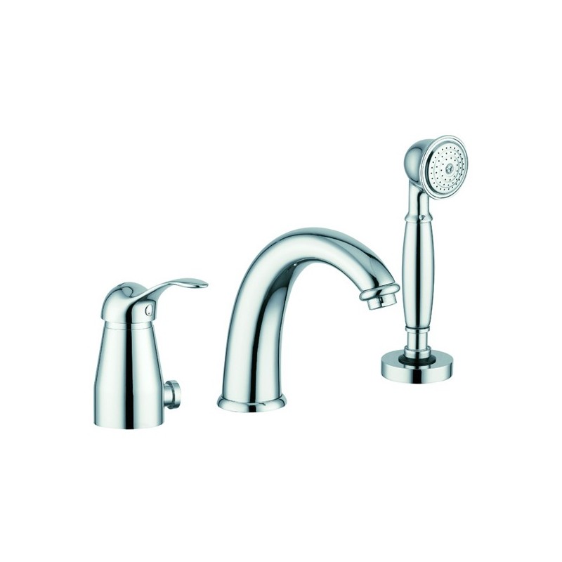 MIRO' rubinetto monocomando bordo vasca 3 fori finitura cromo-oro