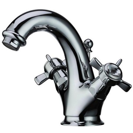 BIJOU monoblocco lavabo con scarico 1 pollice 1/4 finitura cromo-oro