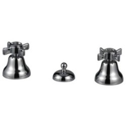 BIJOU batteria bidet 3 fori con scarico 1 pollice 1/4 finitura rame