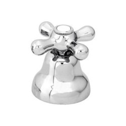 GIADA rubinetto d'arresto da 1/2" finitura cromo con particolari in legno