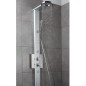 LUNA 3 PLUS colonna doccia con miscelatore monocomando finitura satinato