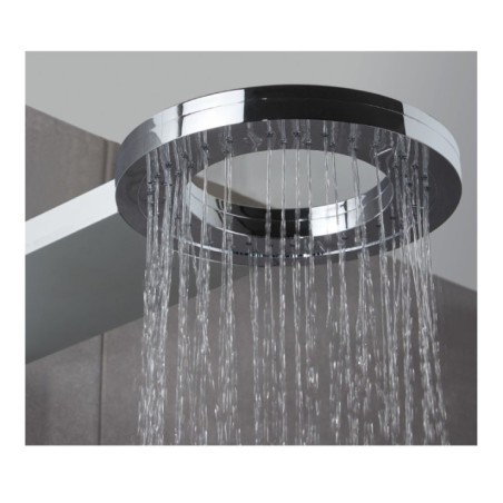 LUNA 3 PLUS colonna doccia con miscelatore monocomando finitura satinato