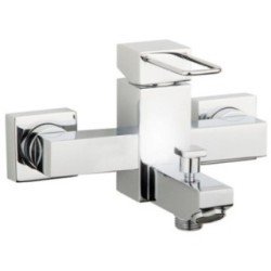 QUADRA rubinetto monocomando vasca esterno con kit finitura cromo