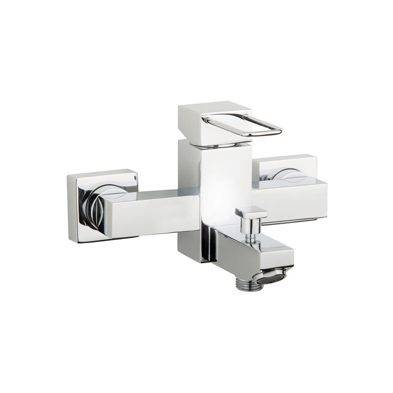 QUADRA rubinetto monocomando vasca esterno con kit finitura cromo