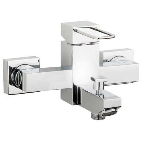 QUADRA rubinetto monocomando vasca esterno con kit finitura cromo