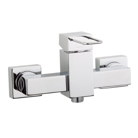 QUADRA rubinetto monocomando doccia esterno con kit finitura cromo
