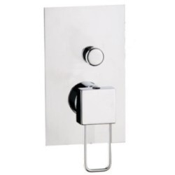 QUADRA rubinetto monocomando doccia incasso con deviatore a pulsante finitura cromo