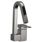 QUADRA rubinetto monocomando lavabo con scarico click-clack 1"1/4 finitura cromo